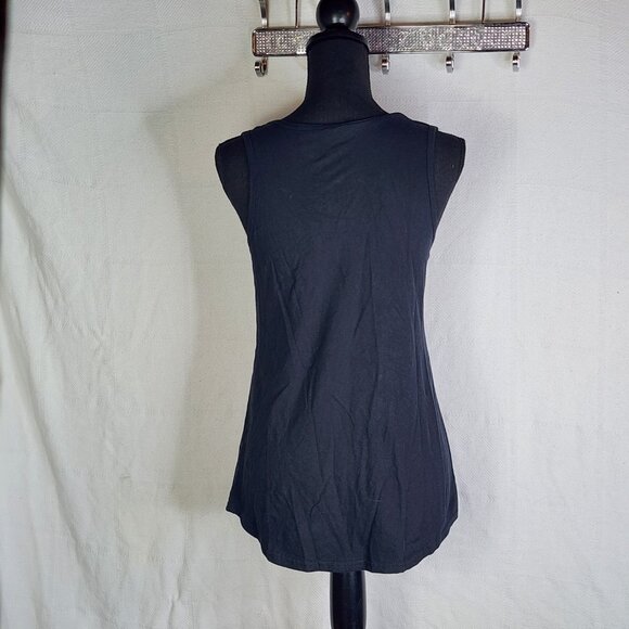 Port and Company Ring Spun Fan Favorite Black Mona Lisa Tank Top Size Small - Picture 12 of 16